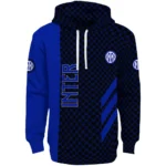 Inter Milan Monogram Pattern Blue Hoodie Best Selling