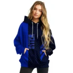 Inter Milan Monogram Pattern Blue Hoodie Best Selling