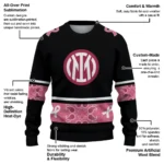 Inter Milan Pink Ribbon Black Pink Sweater Best Selling
