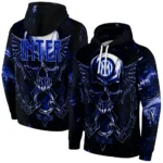 Inter Milan Skull Artwork Blue Black Hoodie Best Selling