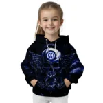 Inter Milan Skull Artwork Blue Black Hoodie Best Selling
