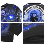 Inter Milan Skull Intensity Blue Black Sweater Best Selling