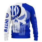 Inter Milan Skull Split Blue White Sweater Best Selling