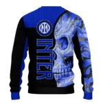 Inter Milan Skull Swirl Blue Black Sweater Best Selling
