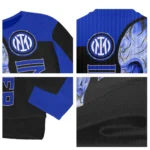 Inter Milan Skull Swirl Blue Black Sweater Best Selling