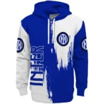 Inter Milan Splatter Effect Blue Hoodie Best Selling
