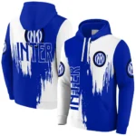 Inter Milan Splatter Effect Blue Hoodie Best Selling