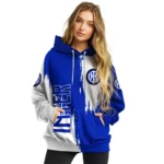 Inter Milan Splatter Effect Blue Hoodie Best Selling