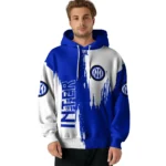 Inter Milan Splatter Effect Blue Hoodie Best Selling