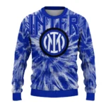 Inter Milan Tie Dye Designs Blue Sweater Best Selling