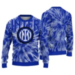 Inter Milan Tie Dye Designs Blue Sweater Best Selling