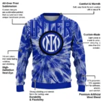 Inter Milan Tie Dye Designs Blue Sweater Best Selling
