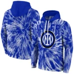 Inter Milan Tie Dye Pattern Blue Hoodie Best Selling
