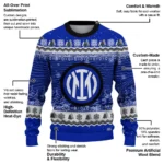 Inter Milan Tree Pattern Blue Sweater Best Selling
