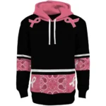 Juventus Awareness Ribbon Black Pink Hoodie Best Selling