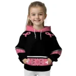 Juventus Awareness Ribbon Black Pink Hoodie Best Selling