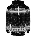 Juventus Christmas Trees Black Hoodie Best Selling