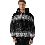 Juventus Christmas Trees Black Hoodie Best Selling