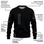 Juventus Circles Mesh Black Sweater Best Selling