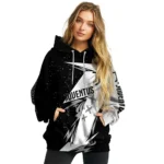 Juventus Dynamic Slash Black White Hoodie Best Selling