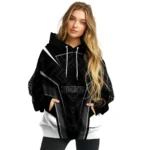 Juventus Futuristic Pattern Black Hoodie Best Selling