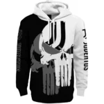 Juventus Graphic Punisher Black White Hoodie Best Selling
