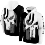 Juventus Graphic Punisher Black White Hoodie Best Selling