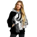 Juventus Graphic Punisher Black White Hoodie Best Selling