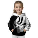 Juventus Graphic Punisher Black White Hoodie Best Selling