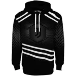 Juventus Hexagonal Pattern Black Hoodie Best Selling