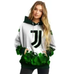 Juventus Lucky Motif White Green Hoodie Best Selling