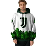 Juventus Lucky Motif White Green Hoodie Best Selling