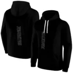 Juventus Monogram Pattern Black Hoodie Best Selling