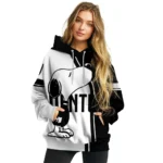 Juventus Playful Snoopy Black Hoodie Best Selling