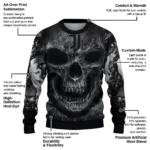 Juventus Skull Intensity Black Sweater Best Selling