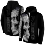 Juventus Skull Motif Black Hoodie Best Selling