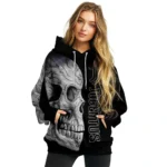 Juventus Skull Motif Black Hoodie Best Selling