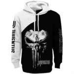 Juventus Skull Punisher Black Hoodie Best Selling