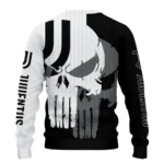 Juventus Skull Split Black White Sweater Best Selling