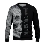 Juventus Skull Swirl Black Sweater Best Selling