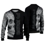 Juventus Skull Swirl Black Sweater Best Selling