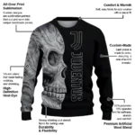 Juventus Skull Swirl Black Sweater Best Selling