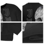 Juventus Skull Swirl Black Sweater Best Selling
