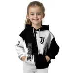 Juventus Splatter Effect Black Hoodie Best Selling