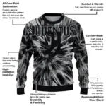 Juventus Tie Dye Designs Black Sweater Best Selling