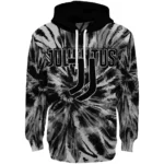 Juventus Tie Dye Pattern Black Hoodie Best Selling