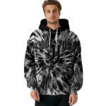 Juventus Tie Dye Pattern Black Hoodie Best Selling