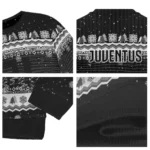 Juventus Tree Pattern Black Sweater Best Selling