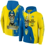 Leeds United Achmed Skull Blue Hoodie Best Selling