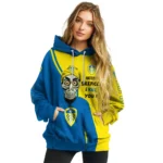 Leeds United Achmed Skull Blue Hoodie Best Selling